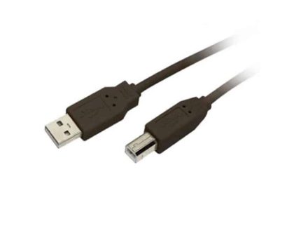 MEDIARANGE CABLE USB 2.0 AM/BM 5M BLACK MRCS102