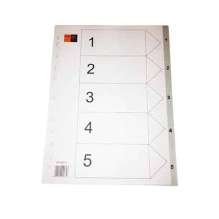 B/R PVC DIVIDER  A4 1-5 BR00075