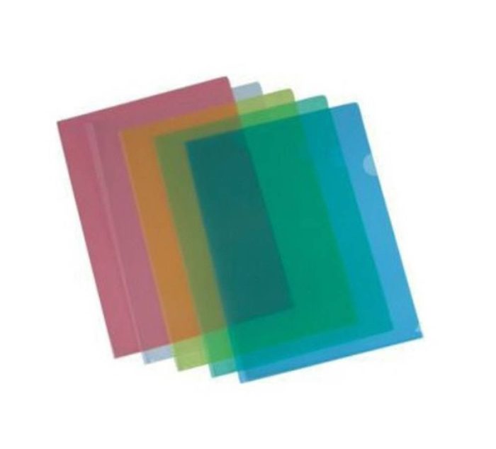 B/R PVC FOLDER A4 LSHAPE (10PCS) YELLOW BR00292 - Image 1