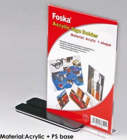 FOSKA ACRYLIC STAND A4 T-SHAPE  FSJ4001-4