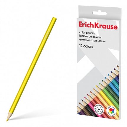 ERICHKRAUSE HEXAGONAL COLOR PENCILS (12 COLORS) 50529