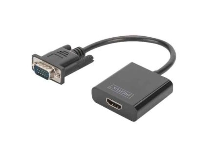 DIGITUS VGA TO HDMI CONVERTER+AUDIO (M/F)  15CM DA-70473