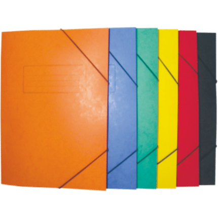 B/R PRESPAN FOLDER WITH ELASTIC CLOSURE ORANGE FD10114