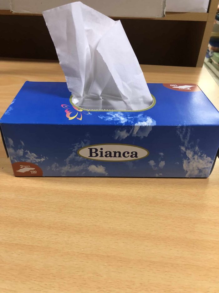 FACIAL TISSUES 2-PLY, 150 SHEETS - Image 1