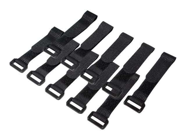 LOGILINK WIRE STRAP SET WITH VELCRO/CABLE STRAP 15 CM BLACK (PACK OF 10) KAB0056 - Image 1