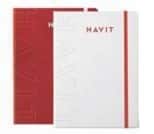 HAVIT A5 EXECUTIVE SQUARED NOTEBOOK 100 PAGES RED WB009