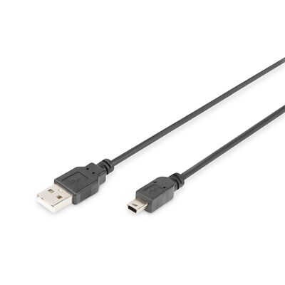 DIGITUS Cable Usb To Mini-Usb Type B 1M DB-300130-010-S