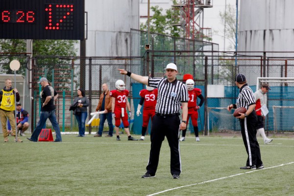 May 23, 2015 / Troitsk, Moscow Region, Russia / Referee Kirill Chekhov during the game / © First&Goal (firstandgoal.ru) / Mikhail Klaviaturov