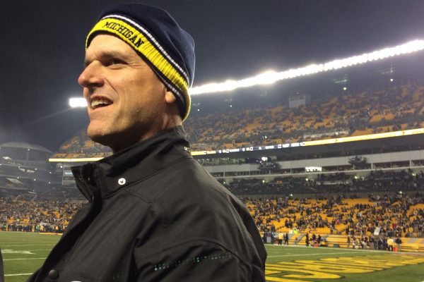 bal-michigan-coach-jim-harbaugh-attending-ravenssteelers-playoff-game-20150103