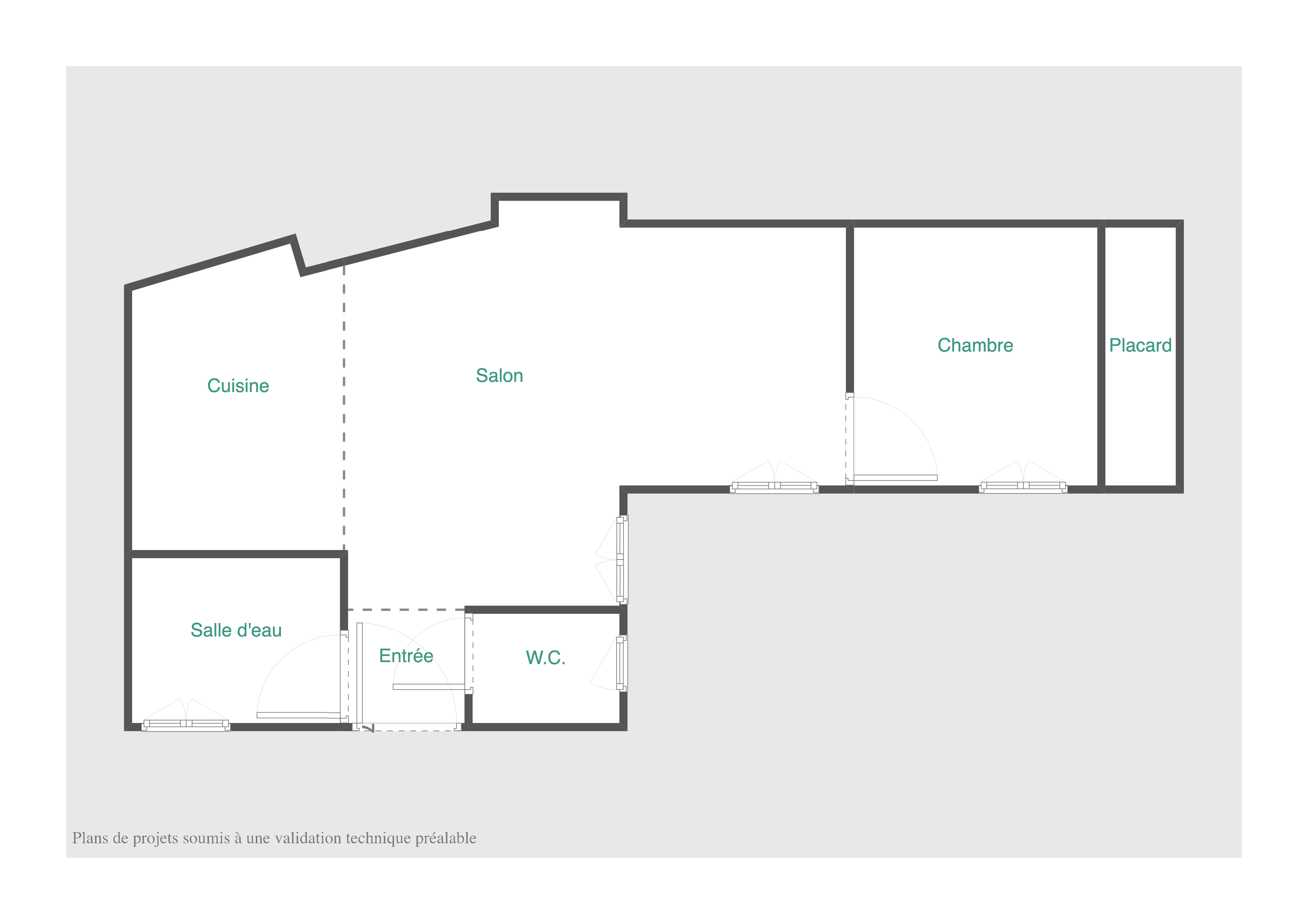 Location d'un T2 à Richard Lenoir 75011 Paris
