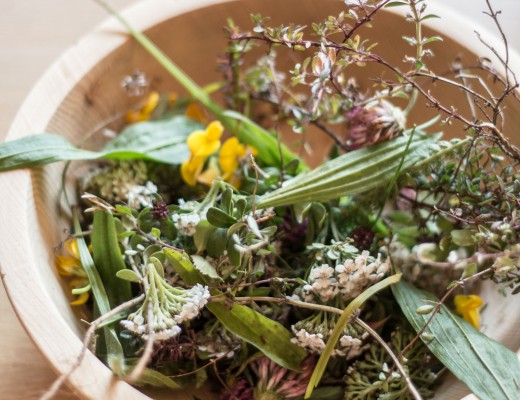 Wildkräuterpesto {flowers on my plate}