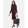 Cotton Skirt Suit - Burgundy Red