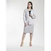 Poly Cotton Skirt Suit - Grey
