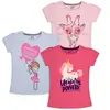 Camisetas estampadas de algodón para niñas (Pack de 3)