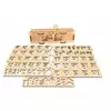 StepsToDo Wood Hindi Handwriting Stencil Kit - Alphabet & Numbers Tracing