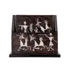 Tea Coaster- Vertical - Hand Painted Warli Painting