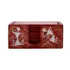 Tea Coaster-Horizontal- Hand Painted Warli Painting