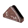 Tissue Holder- Triangle- Hand Painted Warli Painting