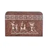 Tissue Stand-Rectangular-Hand Painted Warli Painting