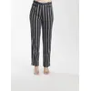 Power Sutra Striped Regular Fit Trouser - Black
