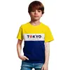 Minicult Jungen-T-Shirt aus Baumwolle, Schnitt- und Nähmuster mit Brustaufdruck (1er-Pack) (Marineblau)