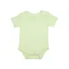 Body de algodón orgánico NO TÓXICO para bebés niños y niñas - Diseño de cuello redondo de media manga cómodo y seguro - 100 % certificado GOTS - Perfecto para uso diario - 0 a 3 meses - Hierba