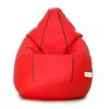 Sattva Classic XXXL Bean Bag Cover (Ingen fyllning) Röd Med svarta kanter