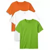 Minicult Basics Cotton T-shirts med halv ärm för barn i livfulla enfärgade färger (paket med 3)