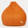 Sattva Classic XXXL Bean Bag Cover (Ingen fyllning) Orange Med Marinblå kanter
