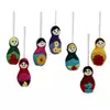 Shrngar Handicraft Set of Seven Wool Christmas Ornaments - Multi-Color