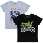 T-shirts imprimés en coton pour garçons (lot de 2)