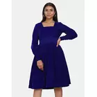 Power Sutra Samt-Abendkleid für Damen - Königsblau