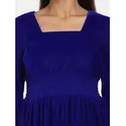 Power Sutra Samt-Abendkleid für Damen - Königsblau