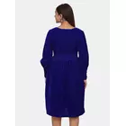 Power Sutra Samt-Abendkleid für Damen - Königsblau