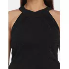 Power Sutra Skimrande Halterneck Stretchig Festklänning - Svart