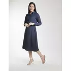 Poly Moss A-Linien-Rockanzug – Marineblau