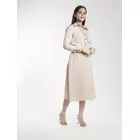 Poly Moss A line Skirt Suit - Beige