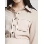 Poly Moss A line Skirt Suit - Beige