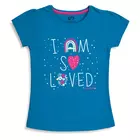 Camiseta de niña de algodón suave y puños acanalados, paquete de 5