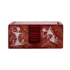 Teunderlägg - Horisontellt - Handmålad Warli-målning