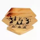 Tissue Stand- Hand Painted Warli Painting