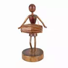 Statue artisanale tribale - Joueur de musique tribale - Adava Dhol