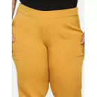 Power Sutra Damen Slim Fit Stretchhose - Senfgelb