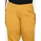 Power Sutra Damen Slim Fit Stretchhose - Senfgelb