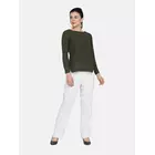 Power Sutra Poly Crepe Hose - Weiß