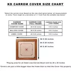 Funda para tablero de carrom KD, calidad Champion, funda completa con bolsillo adicional para monedas, percutor y pólvora - Champion