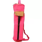 KD Yoga Mat Bag Cotton Canvas Cover Extra Large Bag Multi Functional Pockets for Bottle Belt Bricks Towel Wallet Block & More Sling Bag Mat Holder - Pink