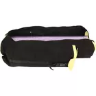 KD Yogamattaväska Bomullsduksöverdrag Extra stor väska Multifunktionella fickor för flaska Bälte Tegel Handduk Plånbok Block med mera Sling Bag Mathållare - Svart