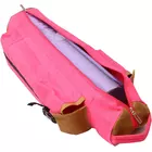 KD Yoga Mat Bag Cotton Canvas Cover Extra Large Bag Multi Functional Pockets for Bottle Belt Bricks Towel Wallet Block & More Sling Bag Mat Holder - Pink