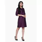 Power Sutra Dupioni Sheath Dress - Royal Purple